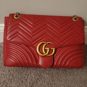 Gucci GG Marmont Large Matelassé Shoulder